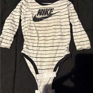 Nike Black and Gray Kids Bodysuit